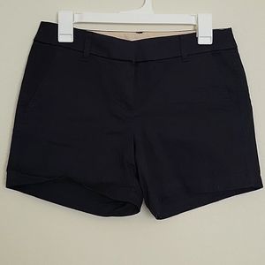 J. CREW Size 2 Black Cotton Shorts